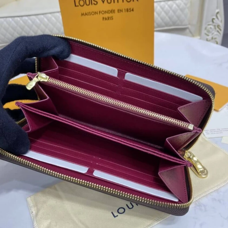 Lv belts replica Grained c Louis Vuitton Monogram Zippy Wallet Fuchsia