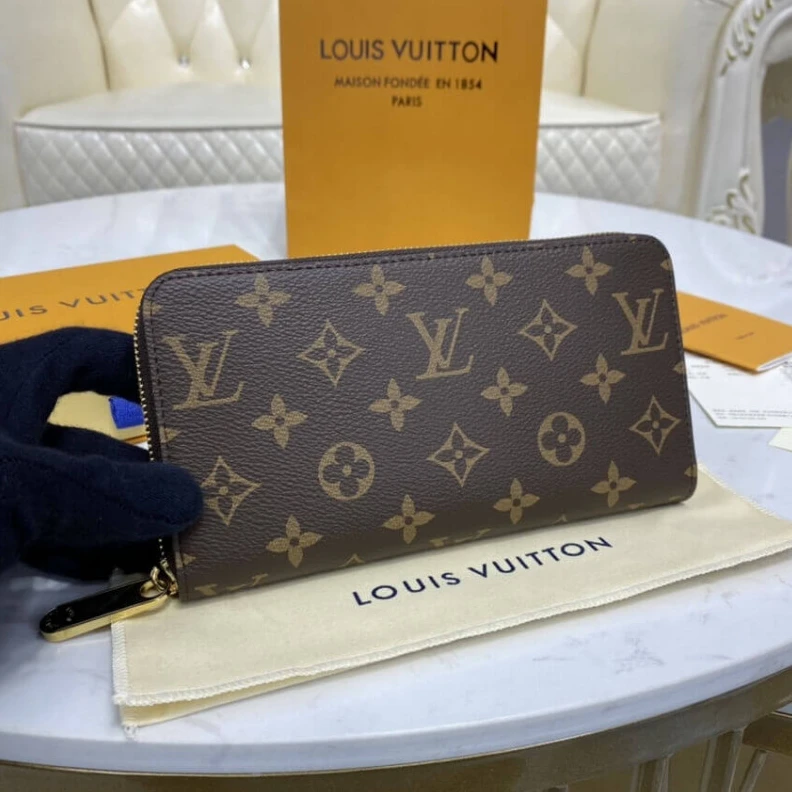 Mythick.ru 19.5 x 10 Louis Vuitton Monogram Zippy Wallet Pink