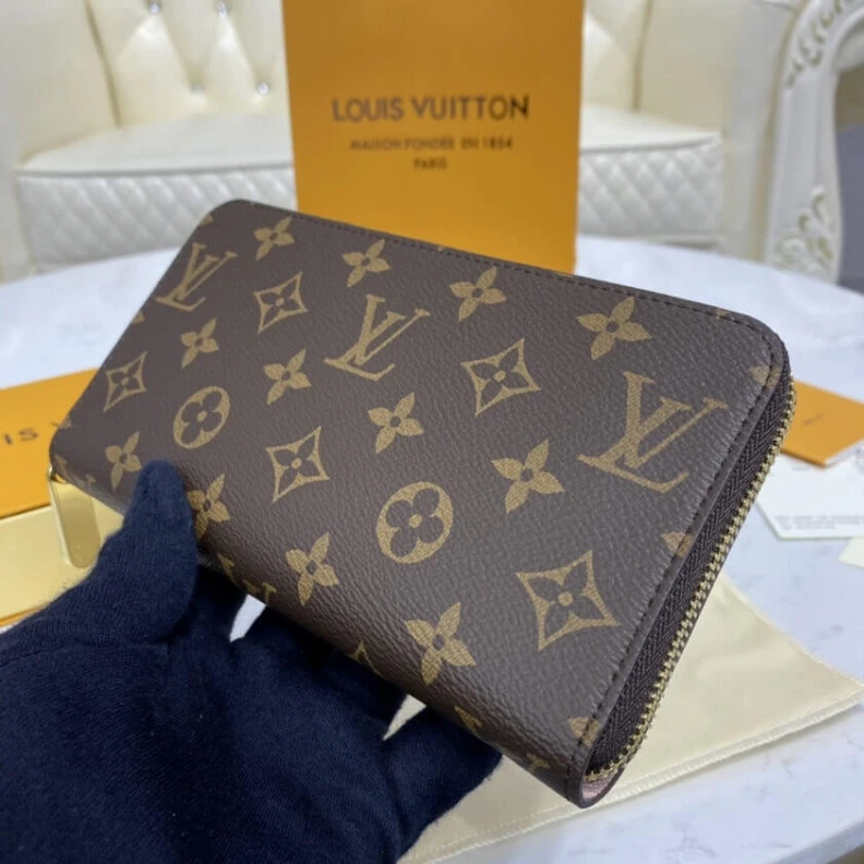 Mythick.ru 19.5 x 10 Louis Vuitton Monogram Zippy Wallet Pink