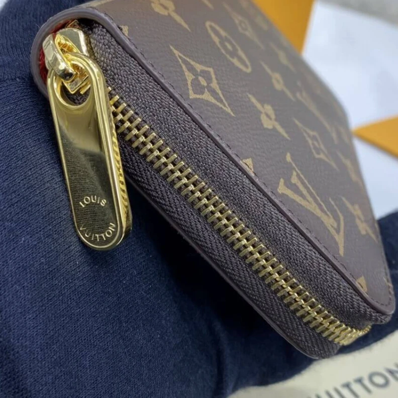 Replica bags lv 12 card s Louis Vuitton Monogram Zippy Wallet Red
