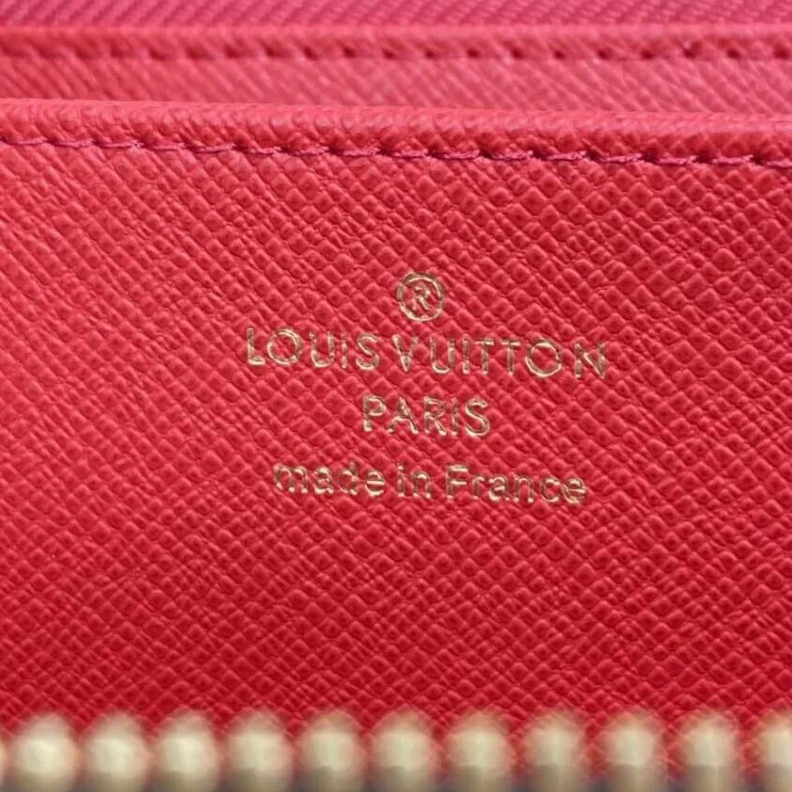 Replica bags lv 12 card s Louis Vuitton Monogram Zippy Wallet Red