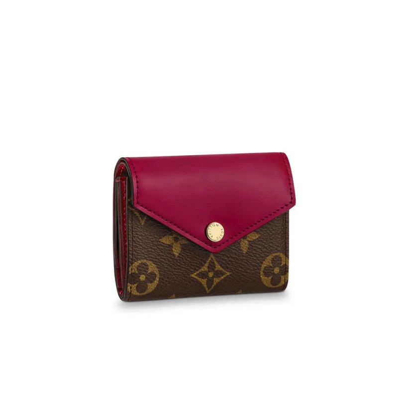1 flat ba Louis Vuitton Monogram Zoe Wallet Fuchsia