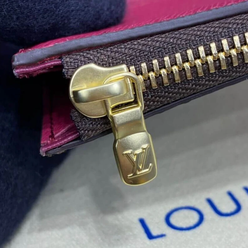 Lv belts replica 1 flat ba Louis Vuitton Monogram Zoe Wallet Fuchsia