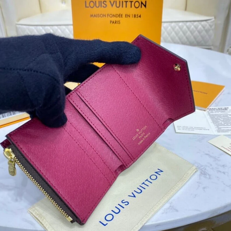 Lv belts replica 1 flat ba Louis Vuitton Monogram Zoe Wallet Fuchsia