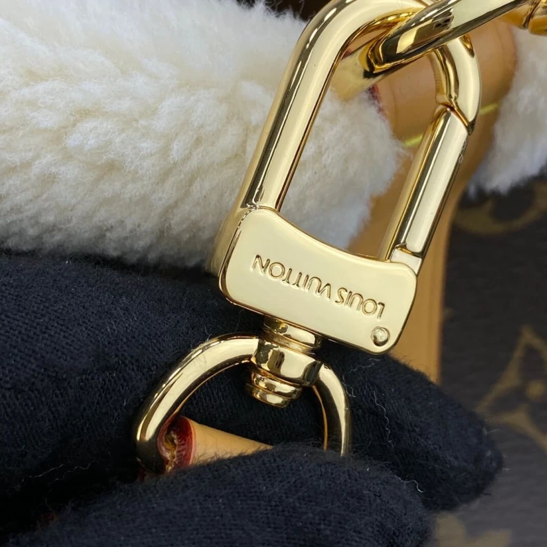 Replica bags Strap dro Louis Vuitton Monogram and Shearling Neonoe BB M46319