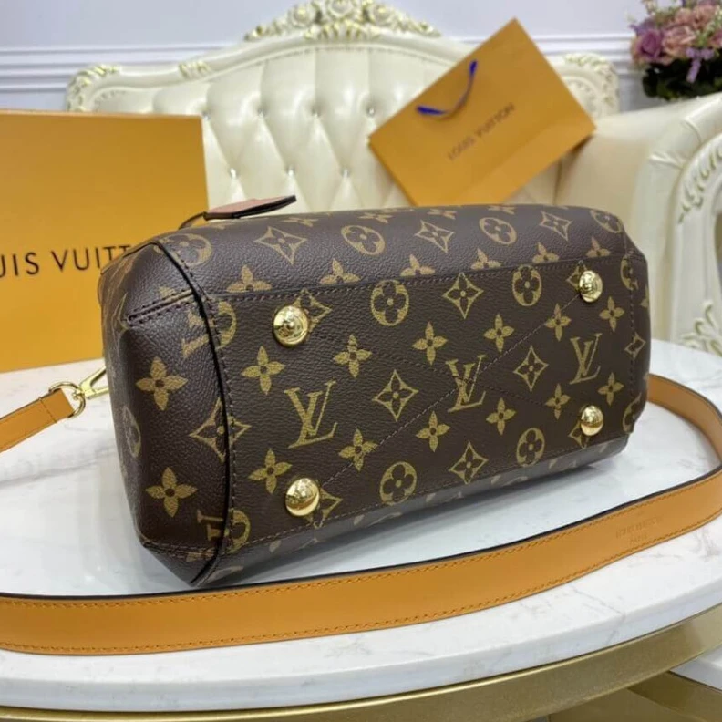 Louis vuitton locations Coquelico Louis Vuitton Montaigne BB Bag With Braided Handle Monogram