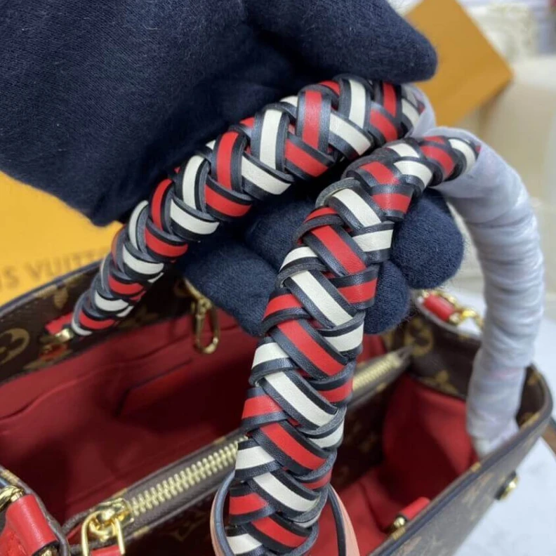 Louis vuitton locations Coquelico Louis Vuitton Montaigne BB Bag With Braided Handle Monogram