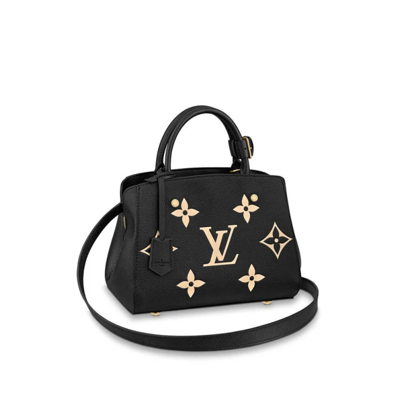 The Montai Louis Vuitton Montaigne BB Black   Beige