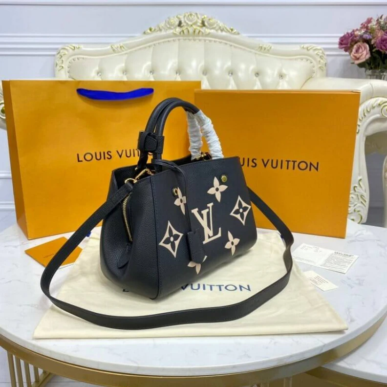 Mythick.ru The Montai Louis Vuitton Montaigne BB Black   Beige
