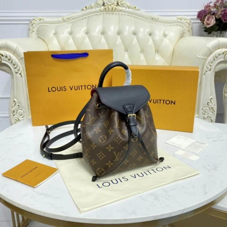 Mythick Goldcolor LV Montsouris BB Backpack Black