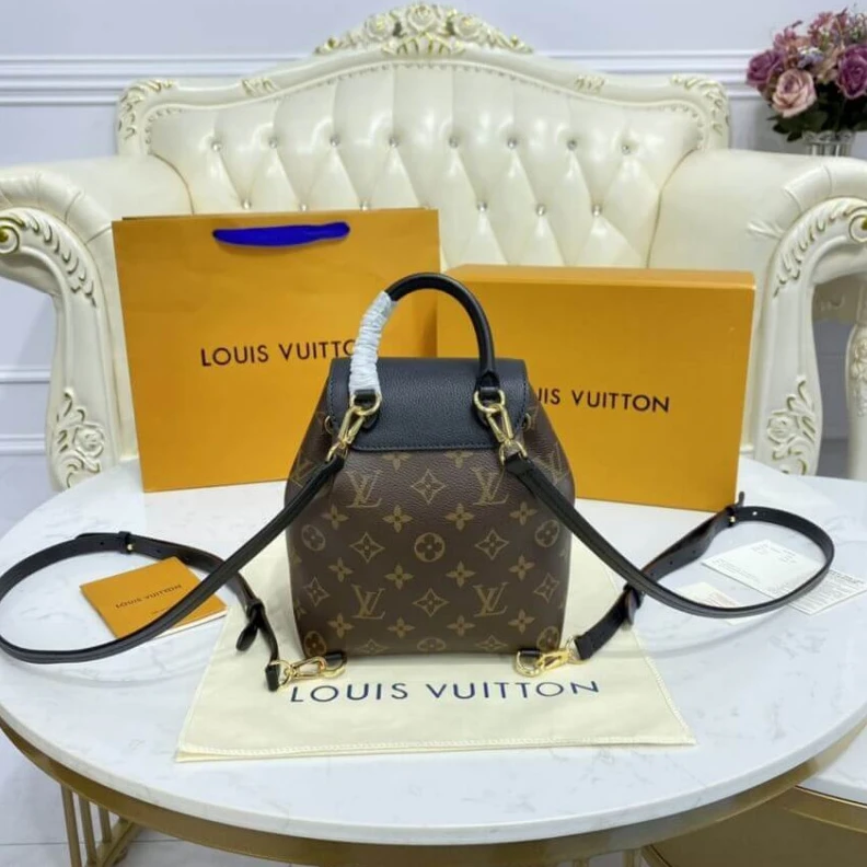 Mythick Goldcolor LV Montsouris BB Backpack Black