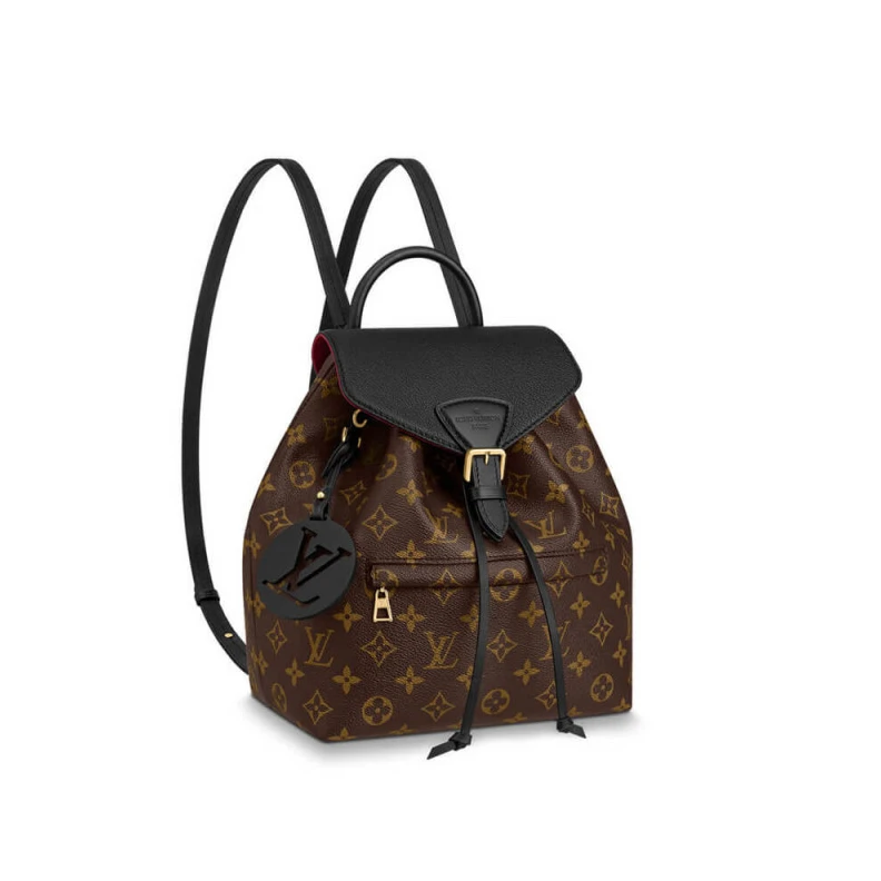 The Montso LV Montsouris PM Backpack Black