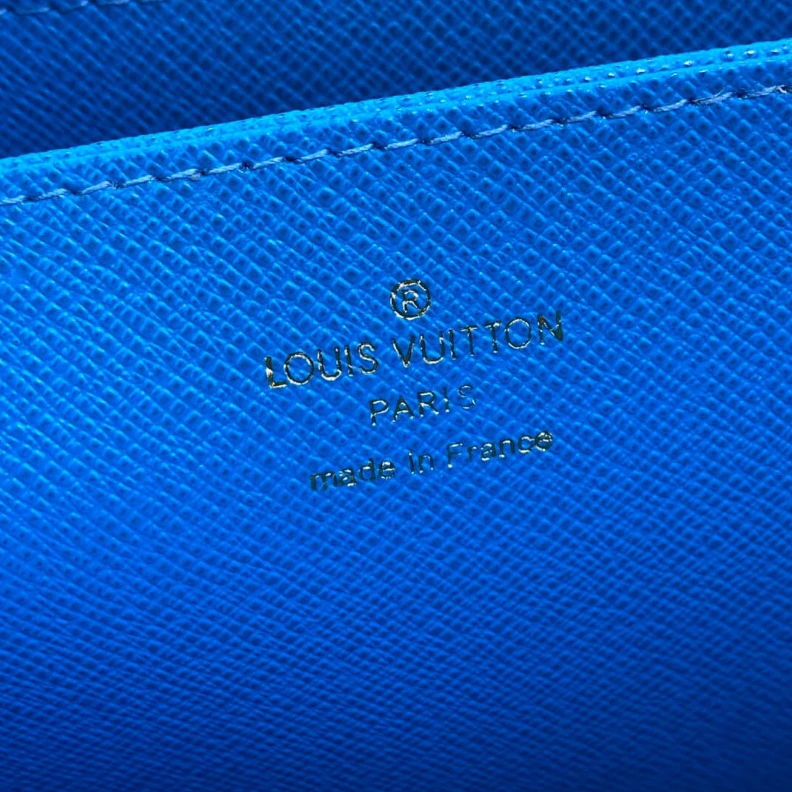 Mythick Blue Louis Vuitton Mount Fuji Vivienne Holiday Monogram Zippy Wallet Blue