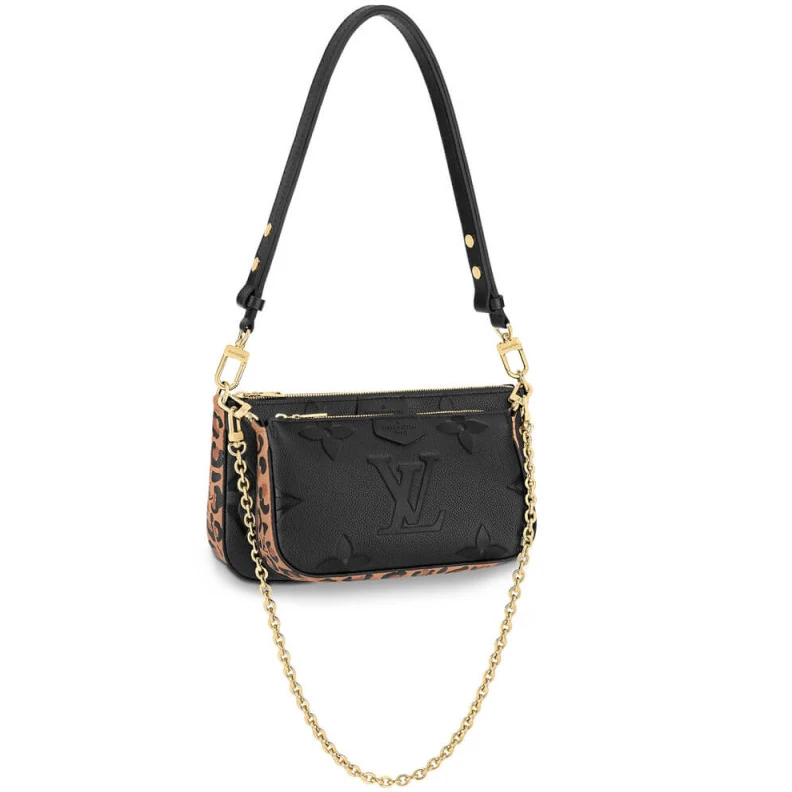 Strap dro Louis Vuitton Multi Pochette Accessoires Black