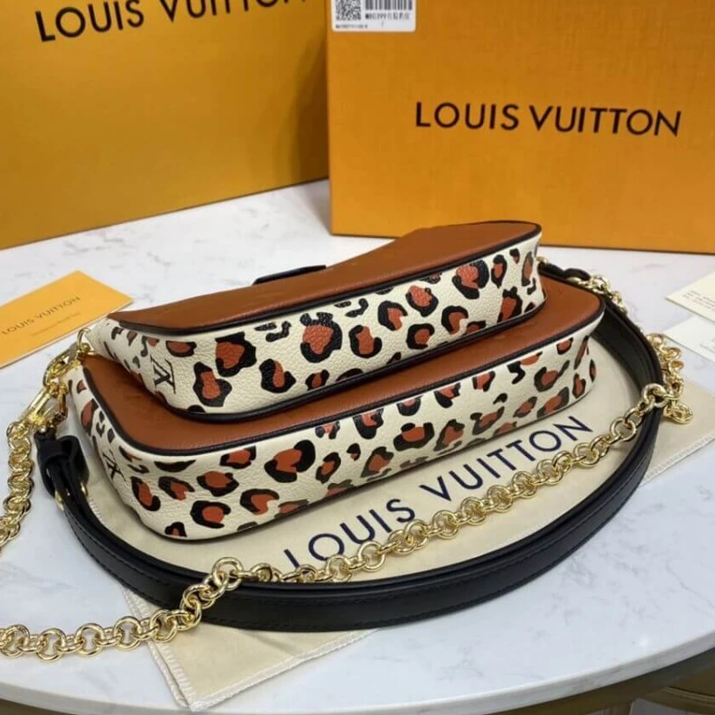 Top lv Chain dro Louis Vuitton Multi Pochette Accessoires Caramel