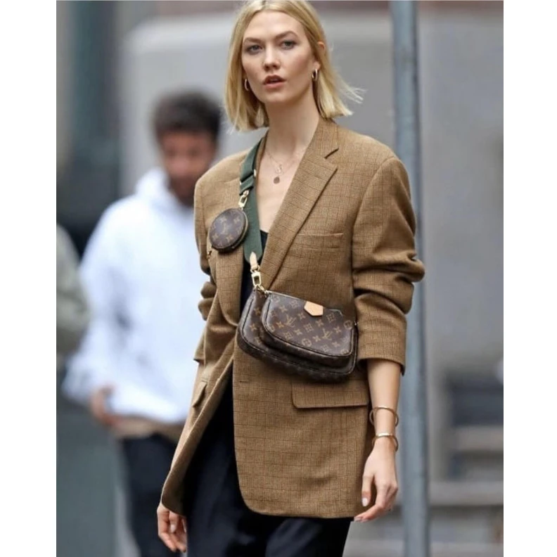 Replica bags lv Strap: Re Louis Vuitton Multi Pochette Accessoires Khaki Strap
