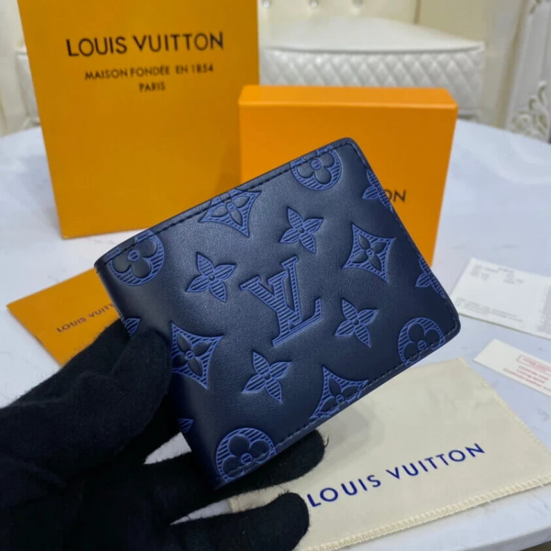 Lv belts replica The simple Louis Vuitton Multiple Wallet Navy Blue