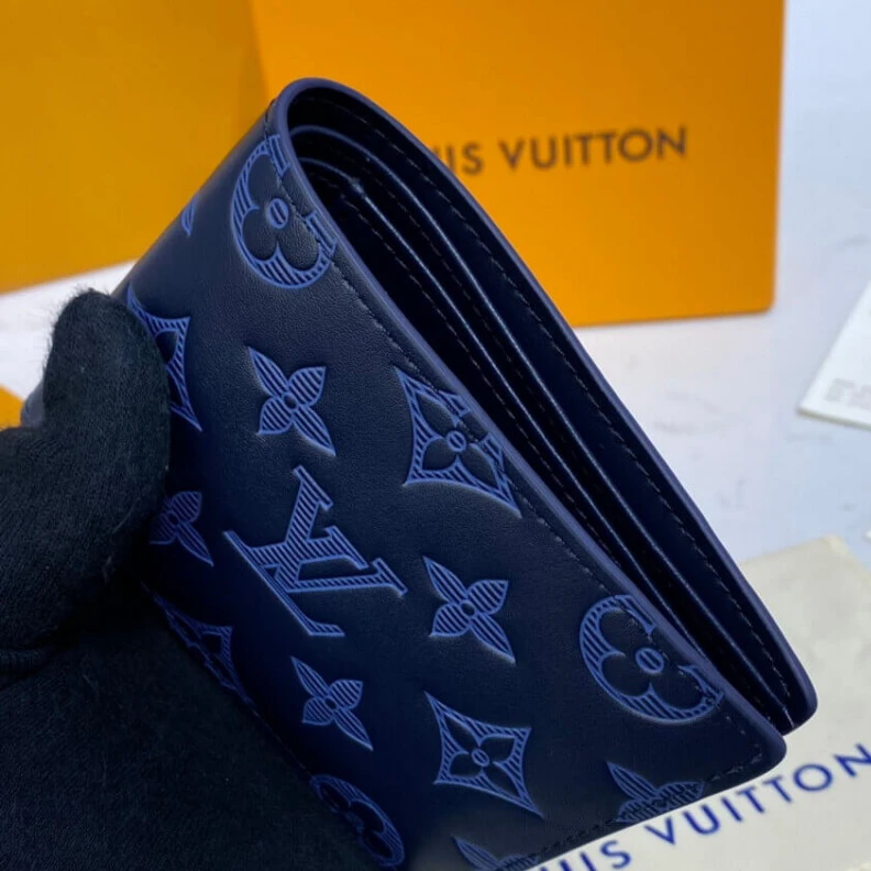 Lv belts replica The simple Louis Vuitton Multiple Wallet Navy Blue