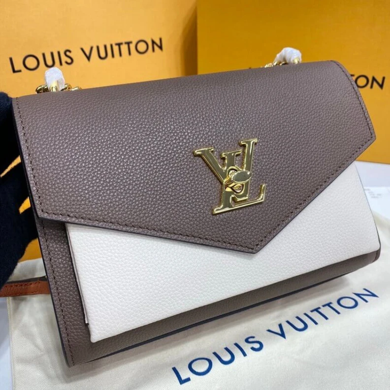 Mythick Chain Dro Louis Vuitton MyLockMe Chain Bag Smokey Quartz Caramel