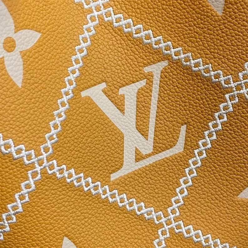 Lv belts replica Embroider Louis Vuitton NeoNoe MM Apricot