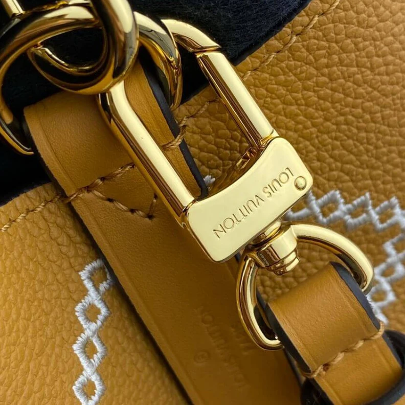Lv belts replica Embroider Louis Vuitton NeoNoe MM Apricot