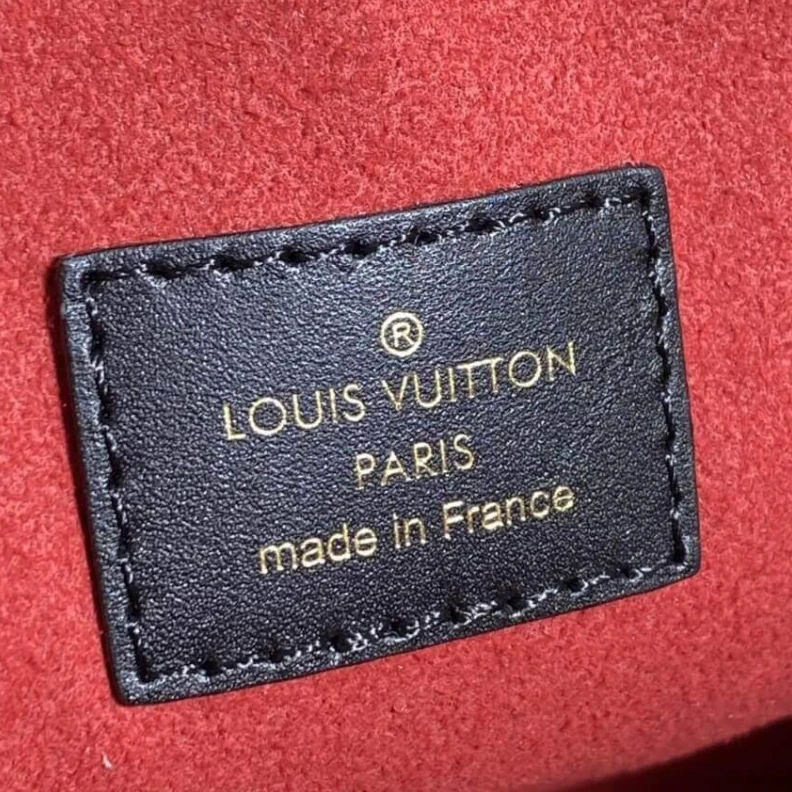 Replica bags Embossed Louis Vuitton NeoNoe MM Black Beige