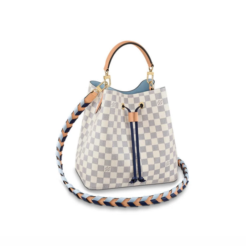 Goldcolor Louis Vuitton Neonoe MM Blue