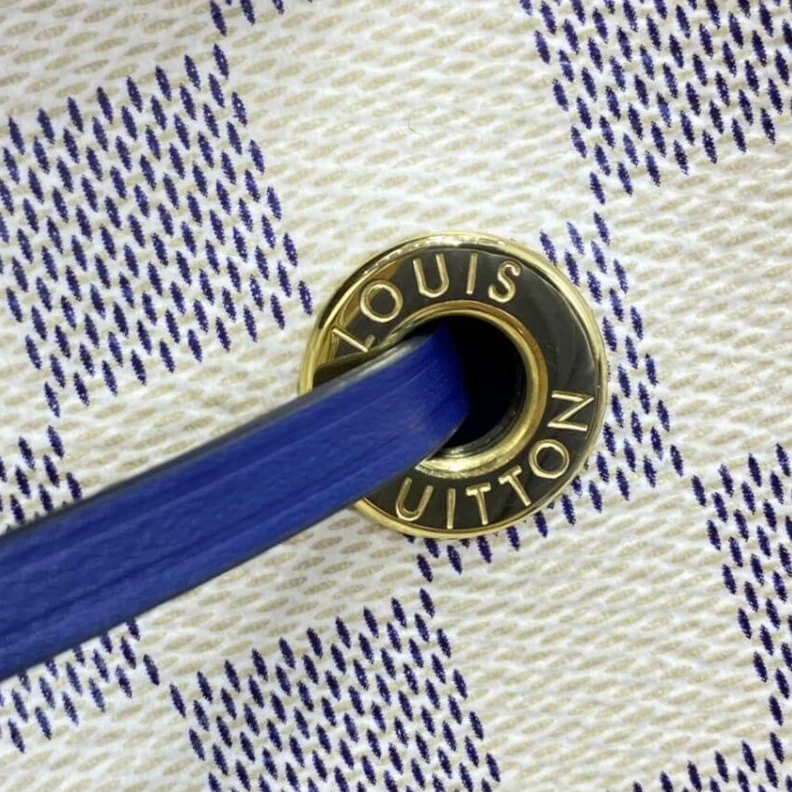 Replica bags lv Goldcolor Louis Vuitton Neonoe MM Blue