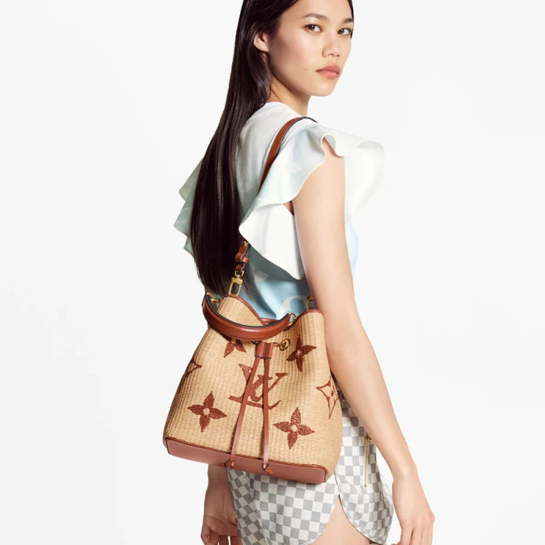 Top lv Zipped ce Louis Vuitton Neonoe MM Tan