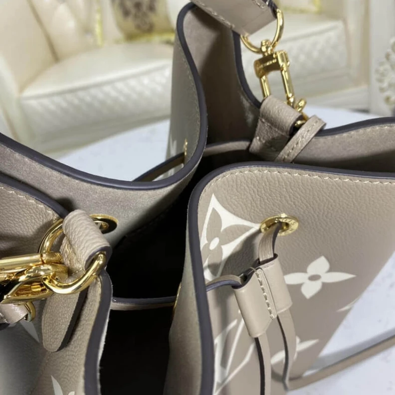 Louis vuitton locations Goldcolor Louis Vuitton Neonoe MM Tourterelle Gray Cream