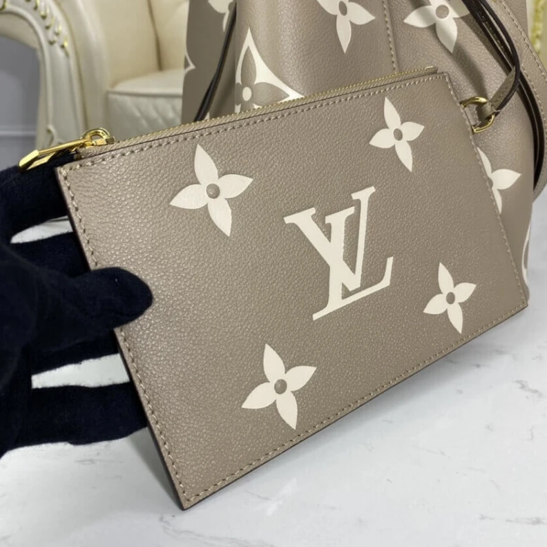 Louis vuitton locations Goldcolor Louis Vuitton Neonoe MM Tourterelle Gray Cream