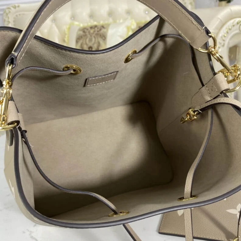 Louis vuitton locations Goldcolor Louis Vuitton Neonoe MM Tourterelle Gray Cream