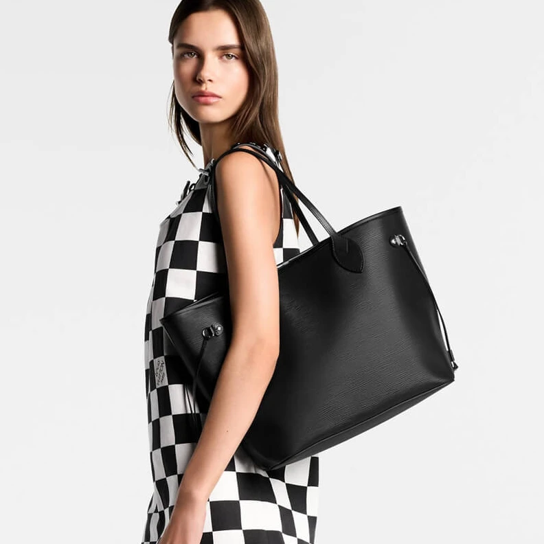 Replica bags Louis Vuitton Neverfull MM Black