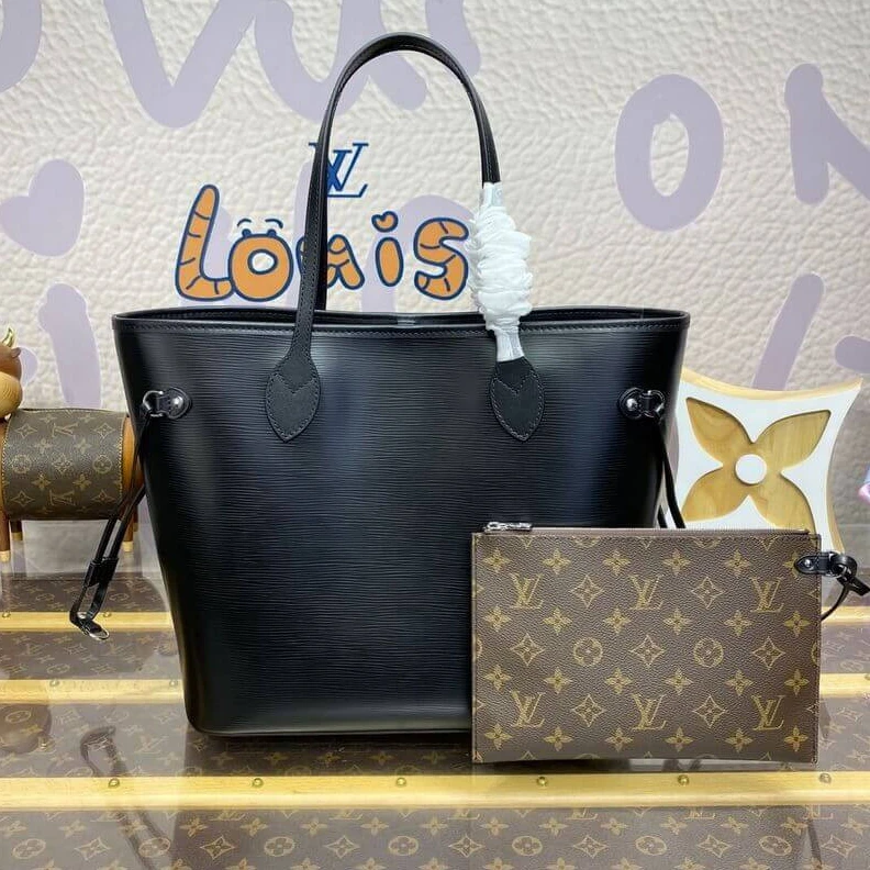 Replica bags Louis Vuitton Neverfull MM Black