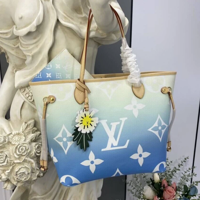 Mythick.ru Large zip Louis Vuitton Neverfull MM Blue