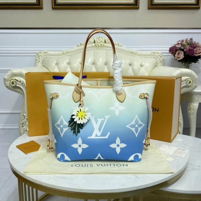 Mythick.ru Large zip Louis Vuitton Neverfull MM Blue