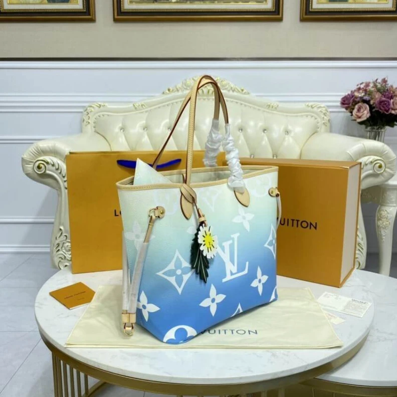 Mythick.ru Large zip Louis Vuitton Neverfull MM Blue