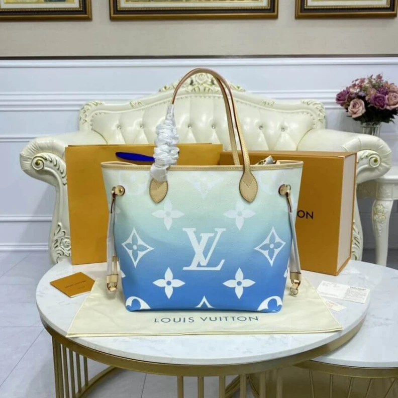 Mythick.ru Large zip Louis Vuitton Neverfull MM Blue