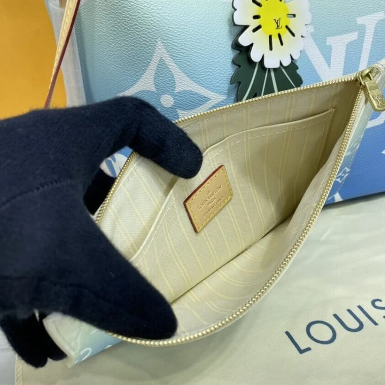 Mythick.ru Large zip Louis Vuitton Neverfull MM Blue