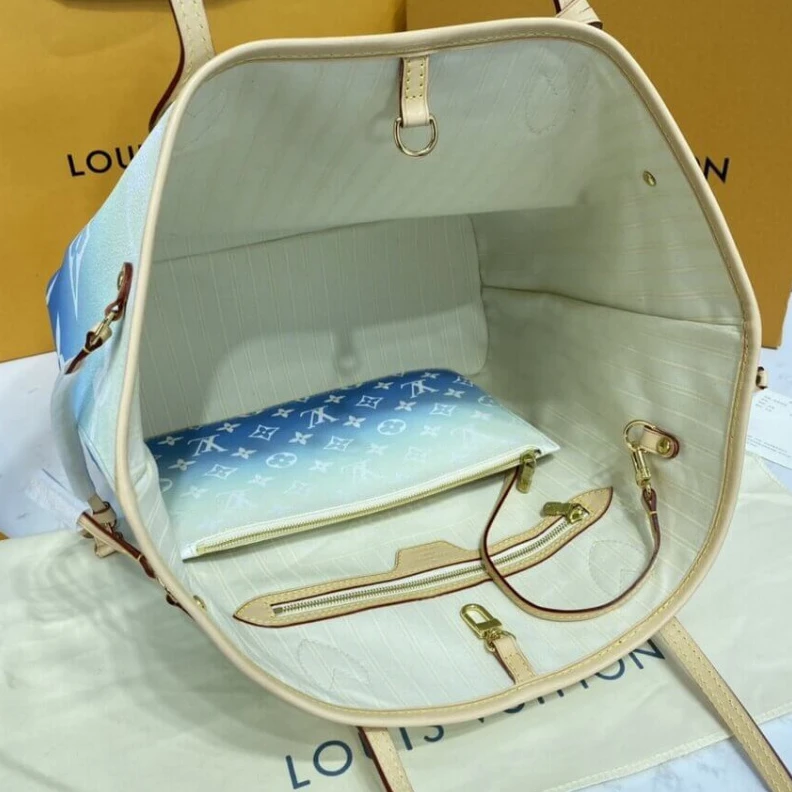 Mythick.ru Large zip Louis Vuitton Neverfull MM Blue