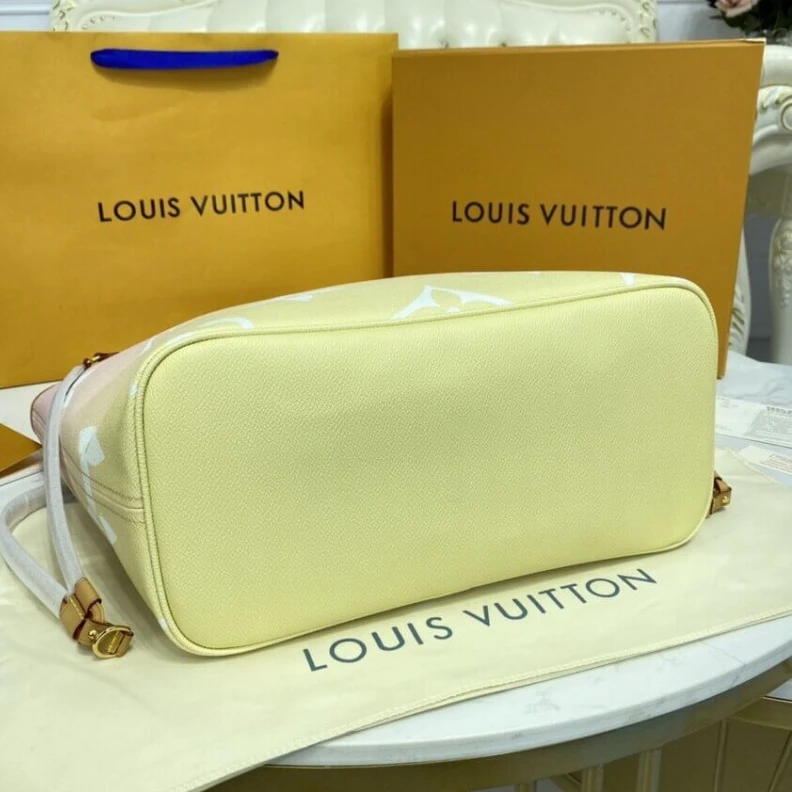 Replica bags lv Large zip Louis Vuitton Neverfull MM Pink