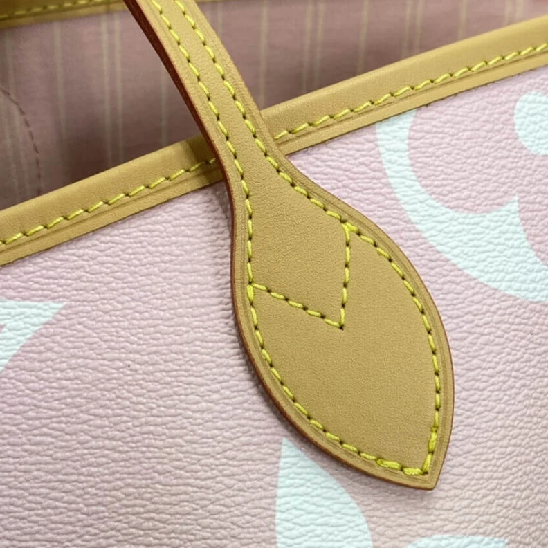 Replica bags lv Large zip Louis Vuitton Neverfull MM Pink