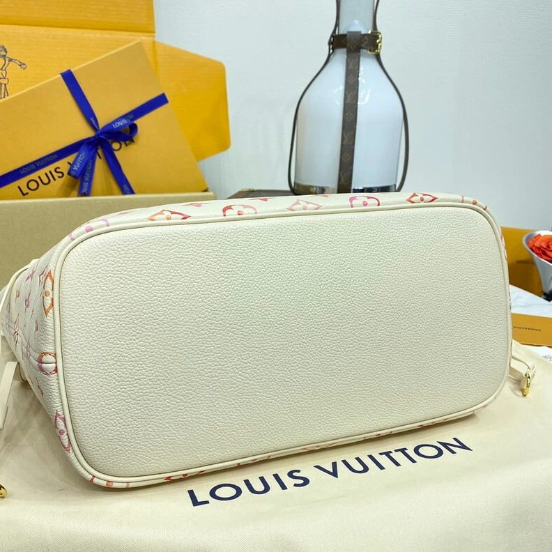 Top lv Louis Vuitton Neverfull MM Sunrise Aquarelle