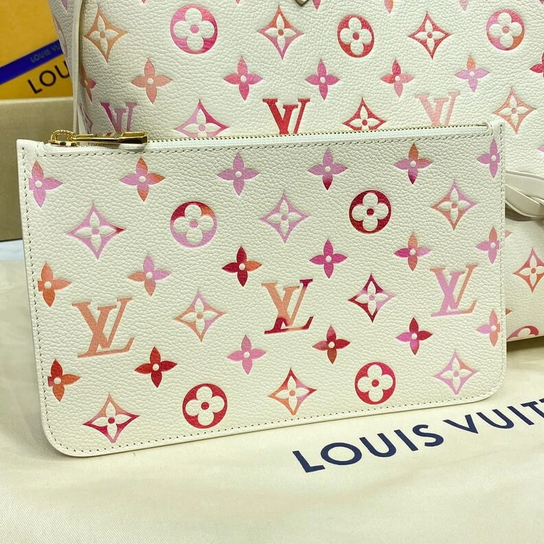 Top lv Louis Vuitton Neverfull MM Sunrise Aquarelle