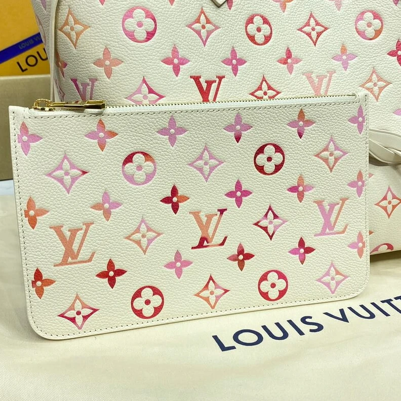Top lv Louis Vuitton Neverfull MM Sunrise Aquarelle
