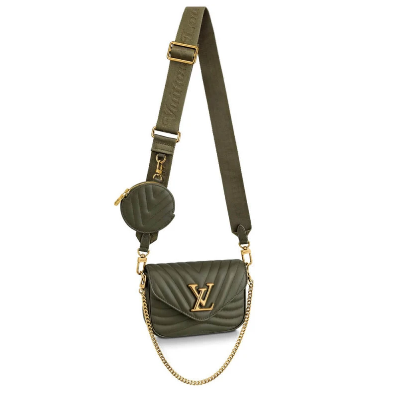 Vintage g Louis Vuitton New Wave Multi-Pochette Khaki