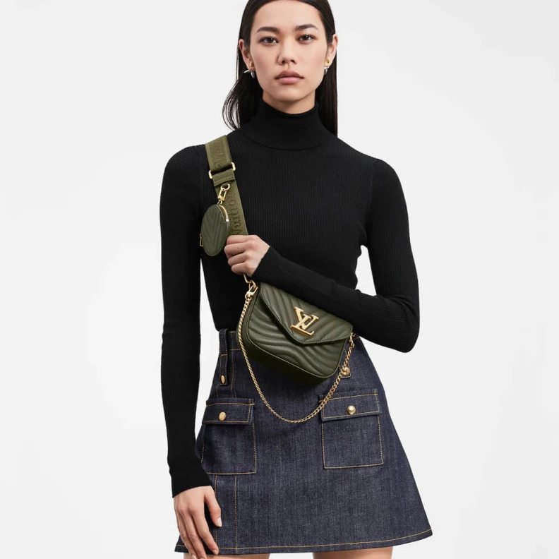 Mythick ru Vintage g Louis Vuitton New Wave Multi-Pochette Khaki