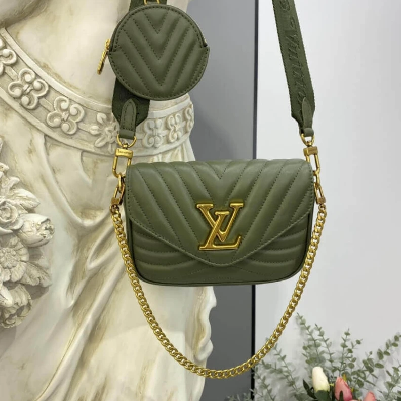 Mythick ru Vintage g Louis Vuitton New Wave Multi-Pochette Khaki