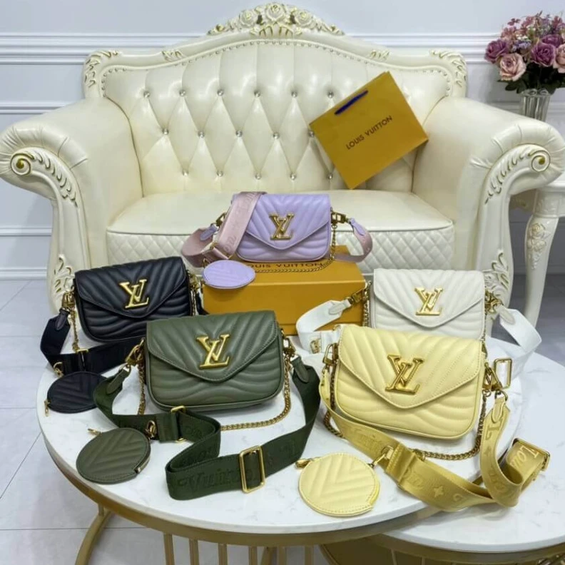 Mythick ru Vintage g Louis Vuitton New Wave Multi-Pochette Khaki