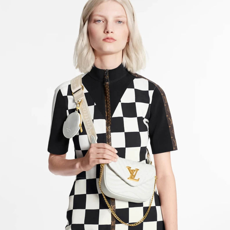 Top lv Smooth ca Louis Vuitton New Wave Multi-Pochette White